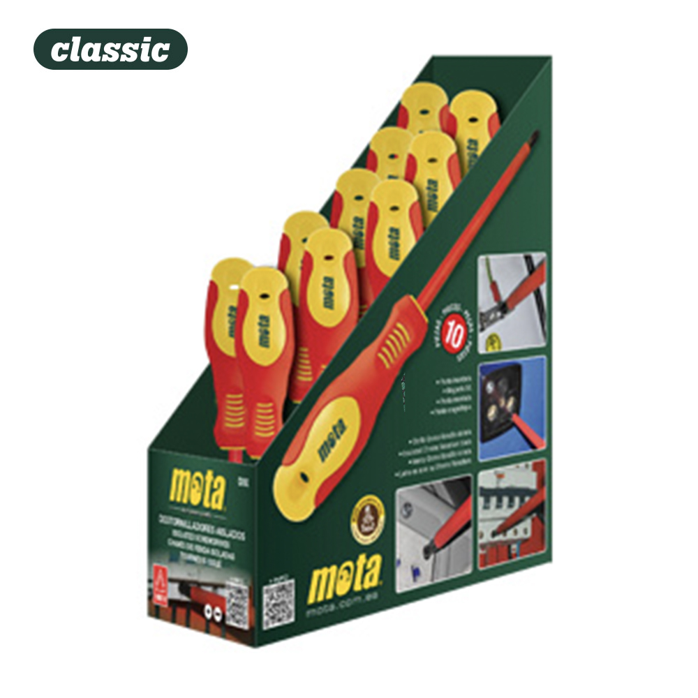 Expositor com 10 chaves de parafusos isolados dix mota