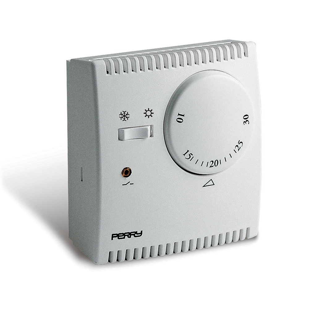 Termostato analogico de expansão de gas serie  teg  com luz piloto e seletor  inverno/verao  cor branco perry