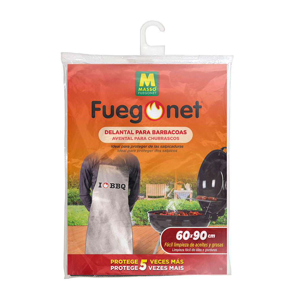 Avental de proteção ao calor 60x90cm fuegonet massó