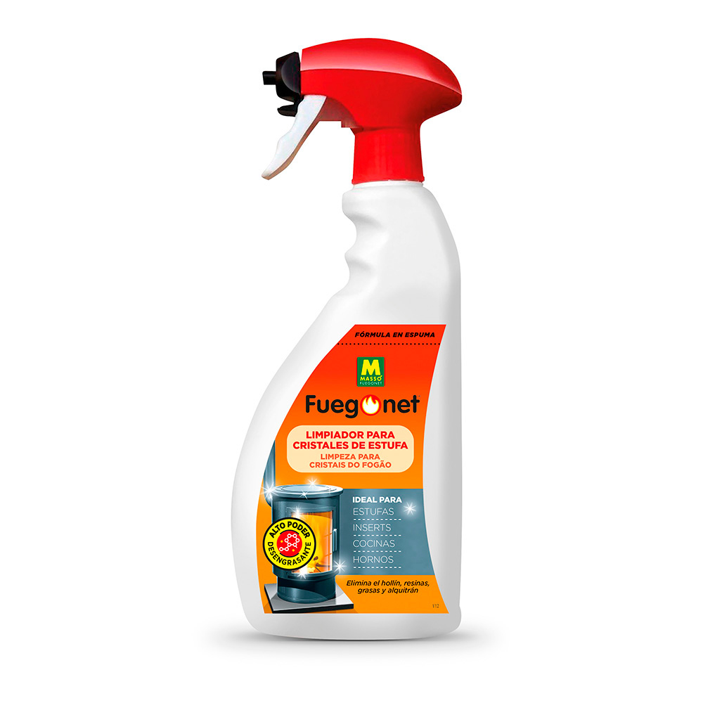 Limpa vidros de lareira 1l fuegonet 231482 masso