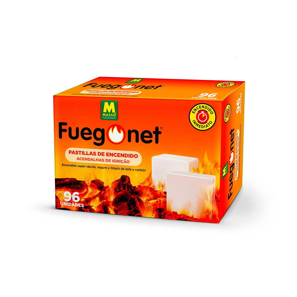96 acendalhas fuegonet 96 pcs 231442n masso