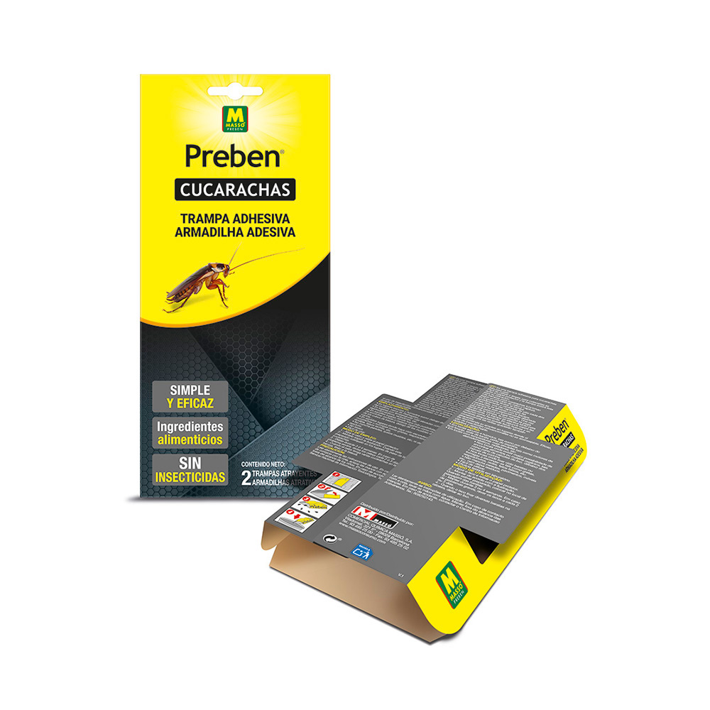 Armadilha adesiva baratas 5 unid. preben 231074 massó