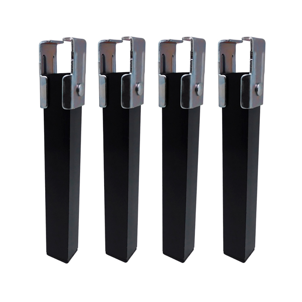 Conjunto de 4 pés para somier pt25 35x35x255mm s/r ne 96402 micel