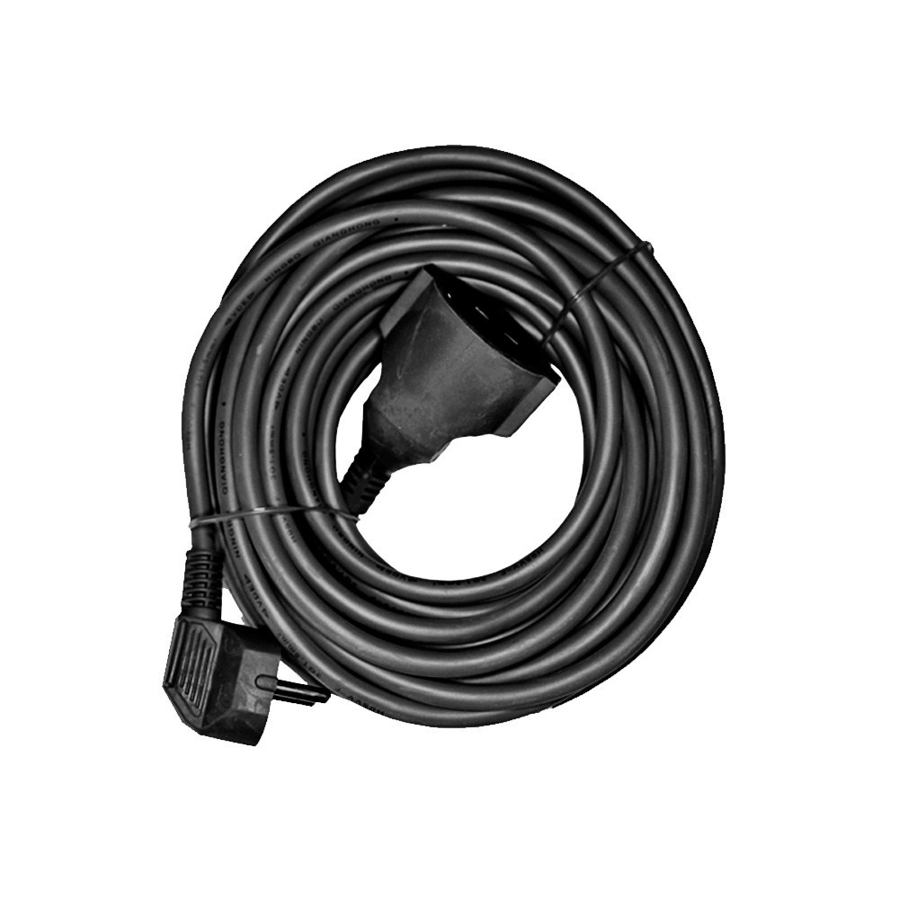 Extensão de cabo t/tl 25m 3x1 5mm preta edm