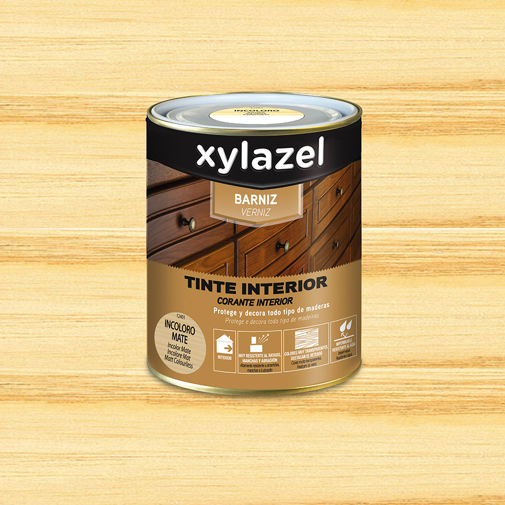 Xylazel verniz tinta interior mate incolor 750ml 5396045
