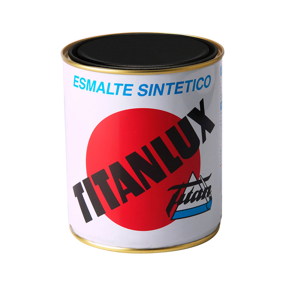 Esmalte sintético brilhante preto 125ml titanlux 001056719