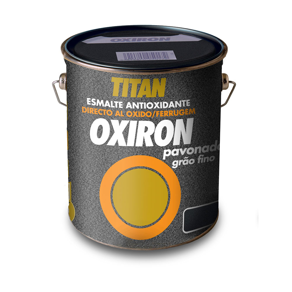 Esmalte metálico antioxidante oxiron passivado preto 4l titan 02b020404