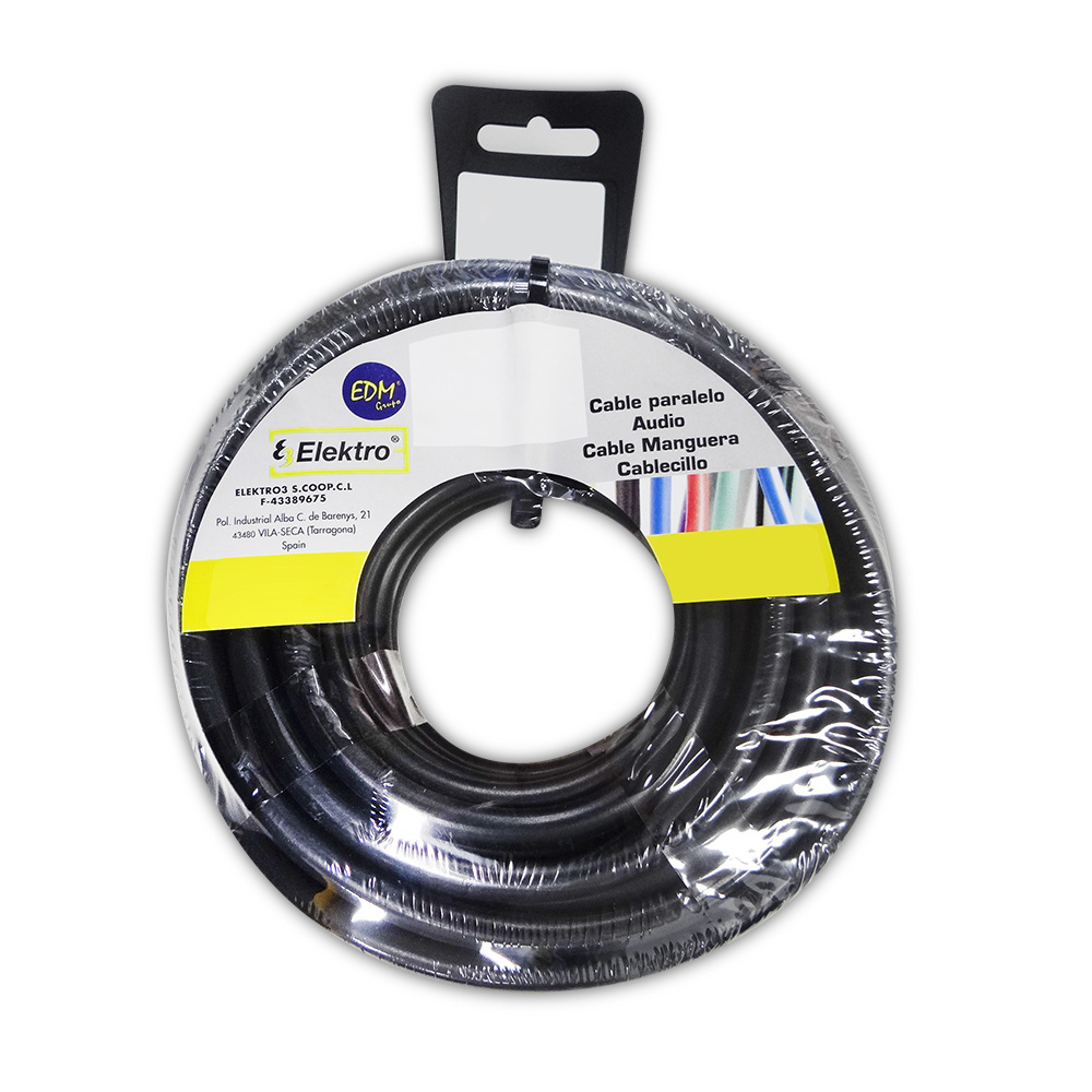 Rolo de cabo acrilico 4x1 5mm 1000v preto 15m