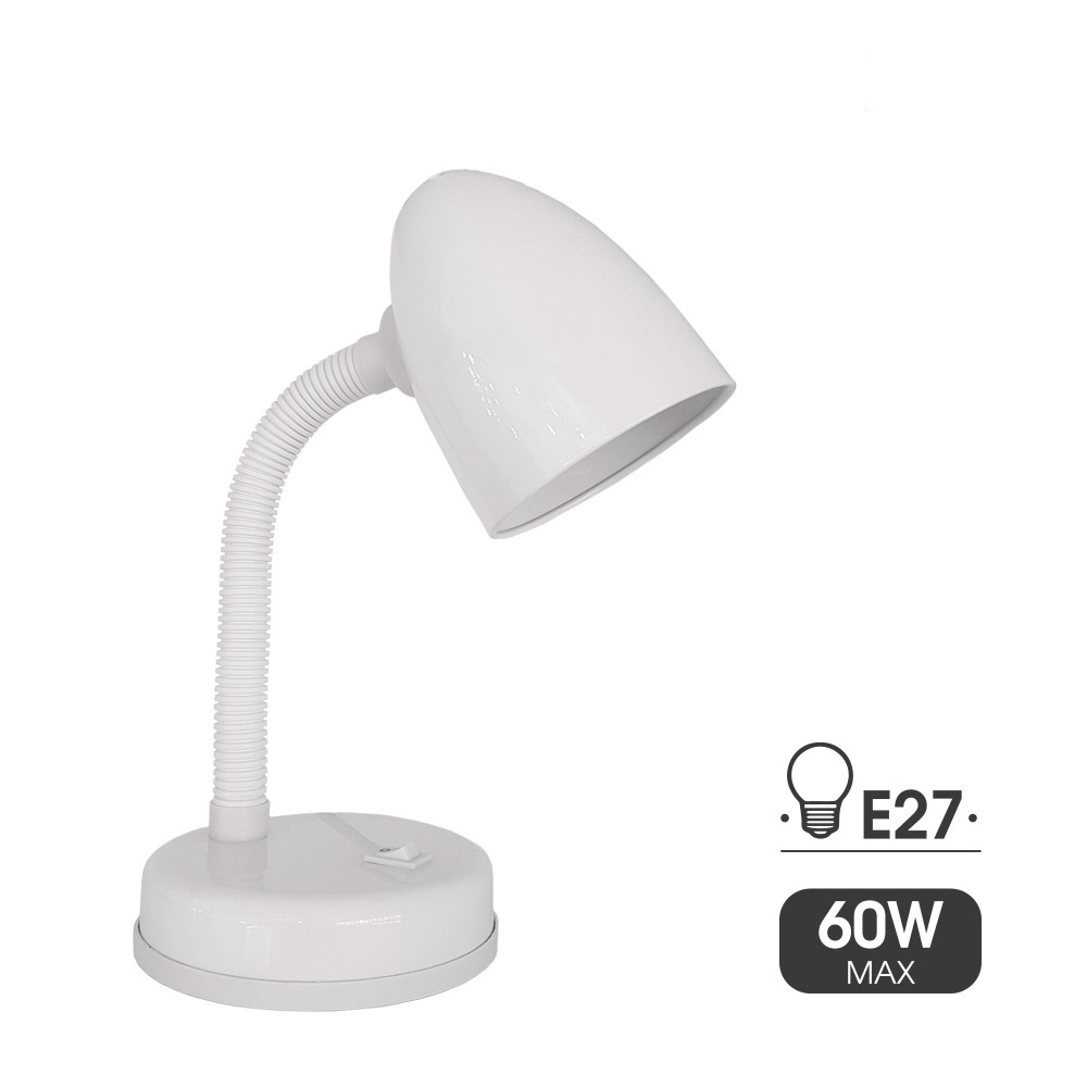 Candeeiro de mesa modelo amsterdam e27 60w cor branco edm