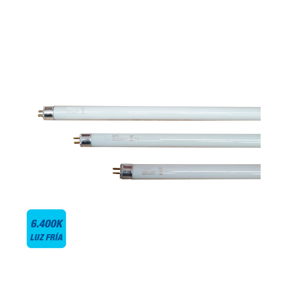 Ult. unidades tubo fluorescente 12w 6400k modelo: t4 luz fria edm