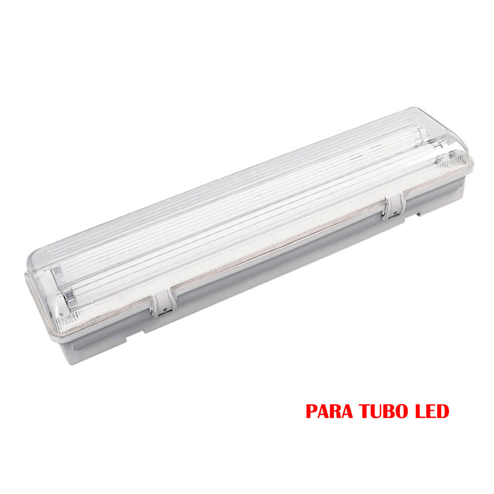 Armadura fluorescente estanca para tubo led 2x18w (eq. 36w) 220v 125cm ip65 edm