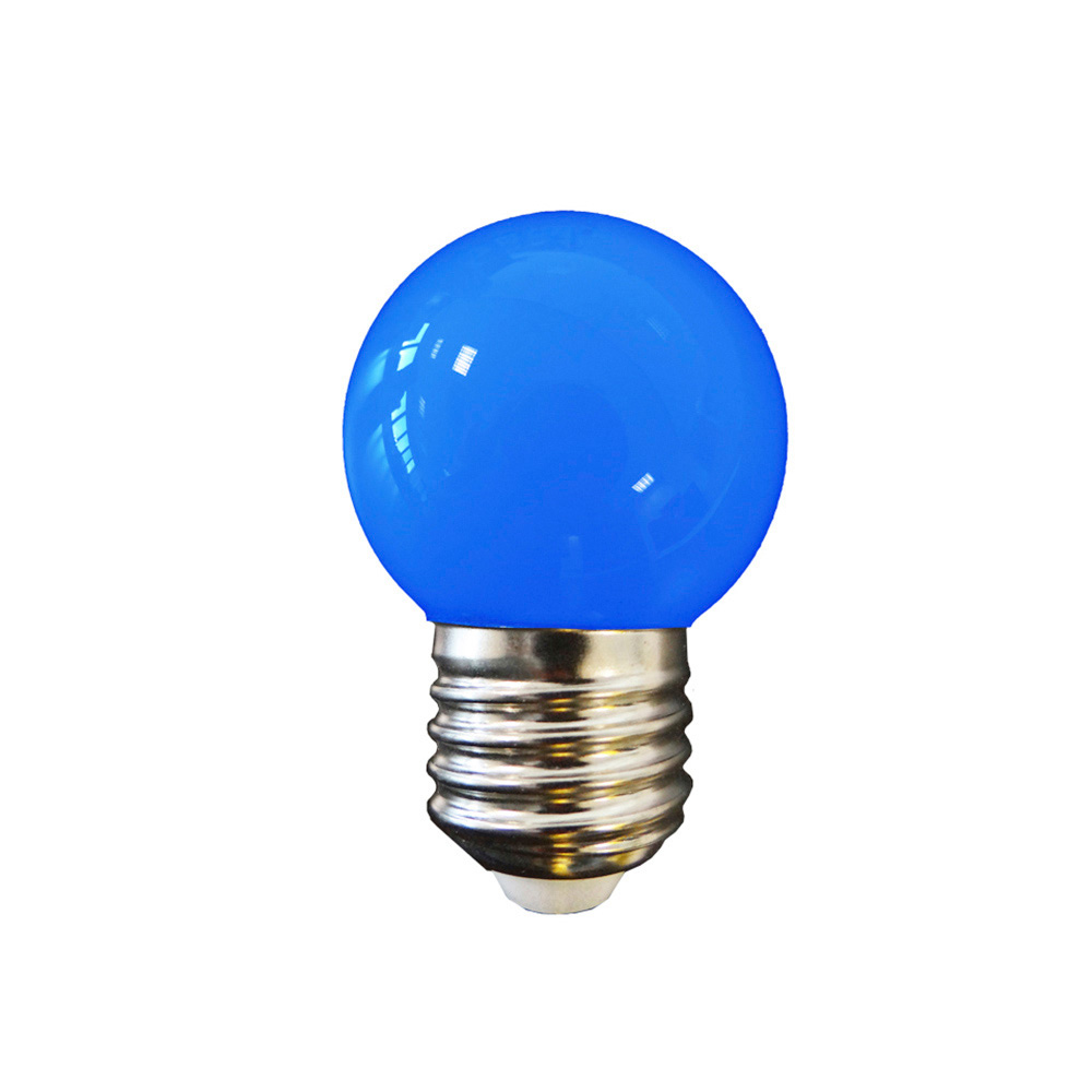 Lâmpada esférica led e27 1 5w 80lm luz azul ø4 3x7cm edm