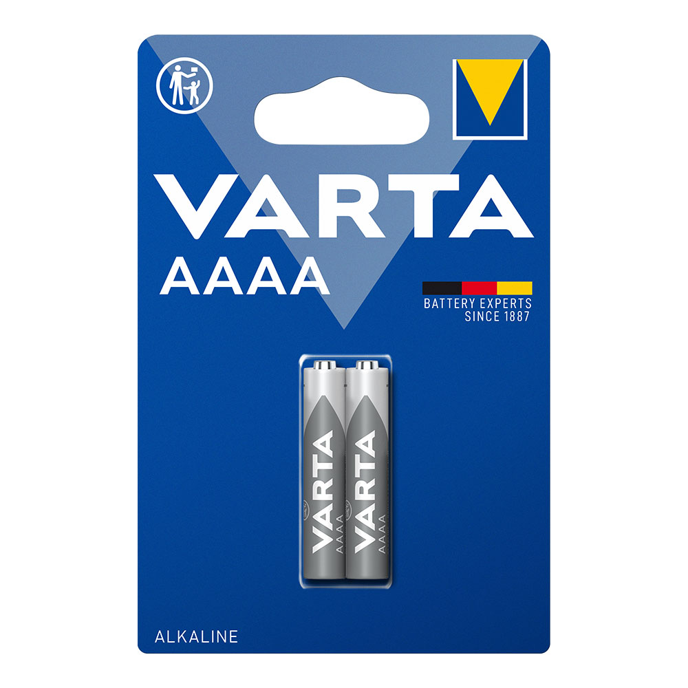 Pilhas varta aaaa - lr61 (blíster 2 un) ø7 9x41 9mm