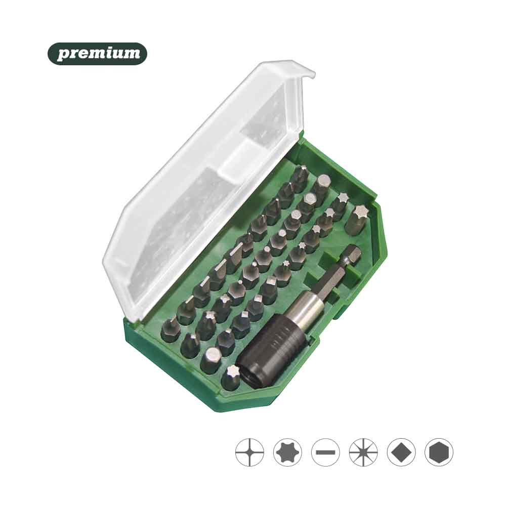 Jogo pontas 1/4 x25mm 32 peças b33 mota