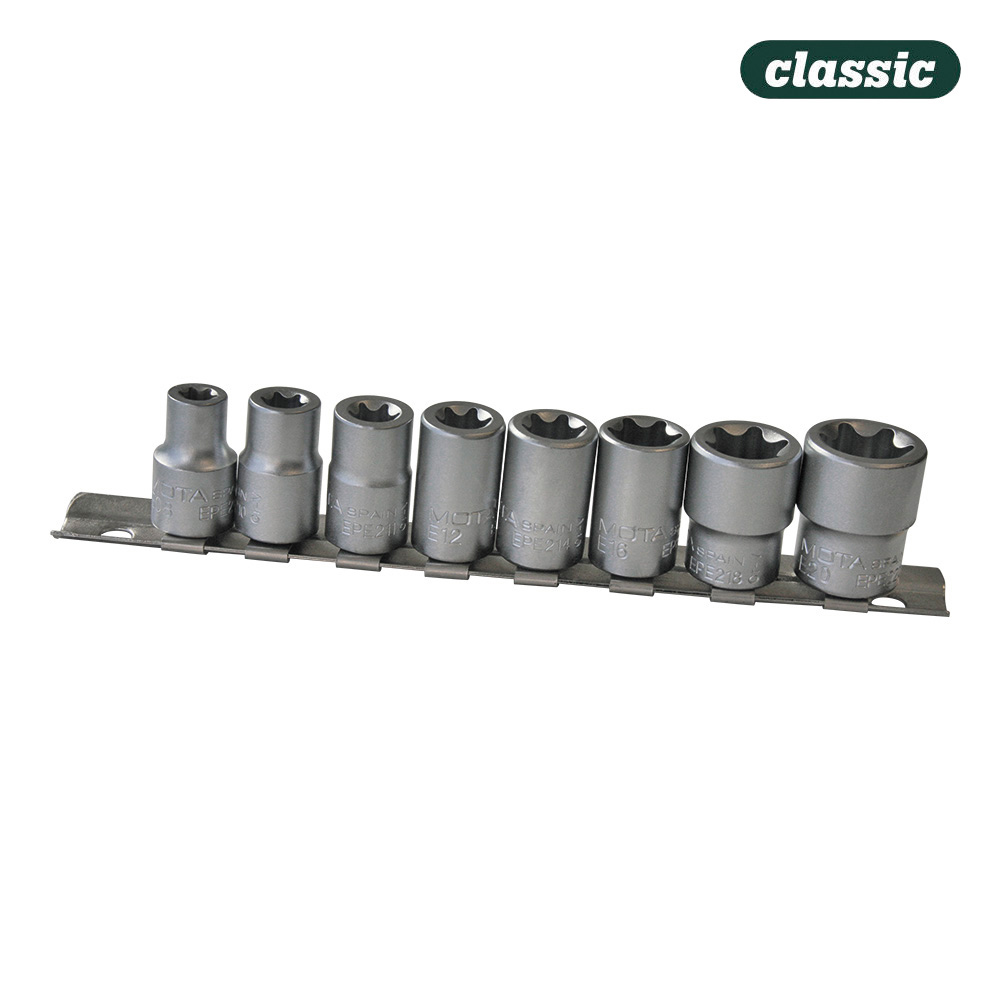 Ult. unidades jogo chave de caixa 3/8  torx fêmea (8pcs.) ek231 mota