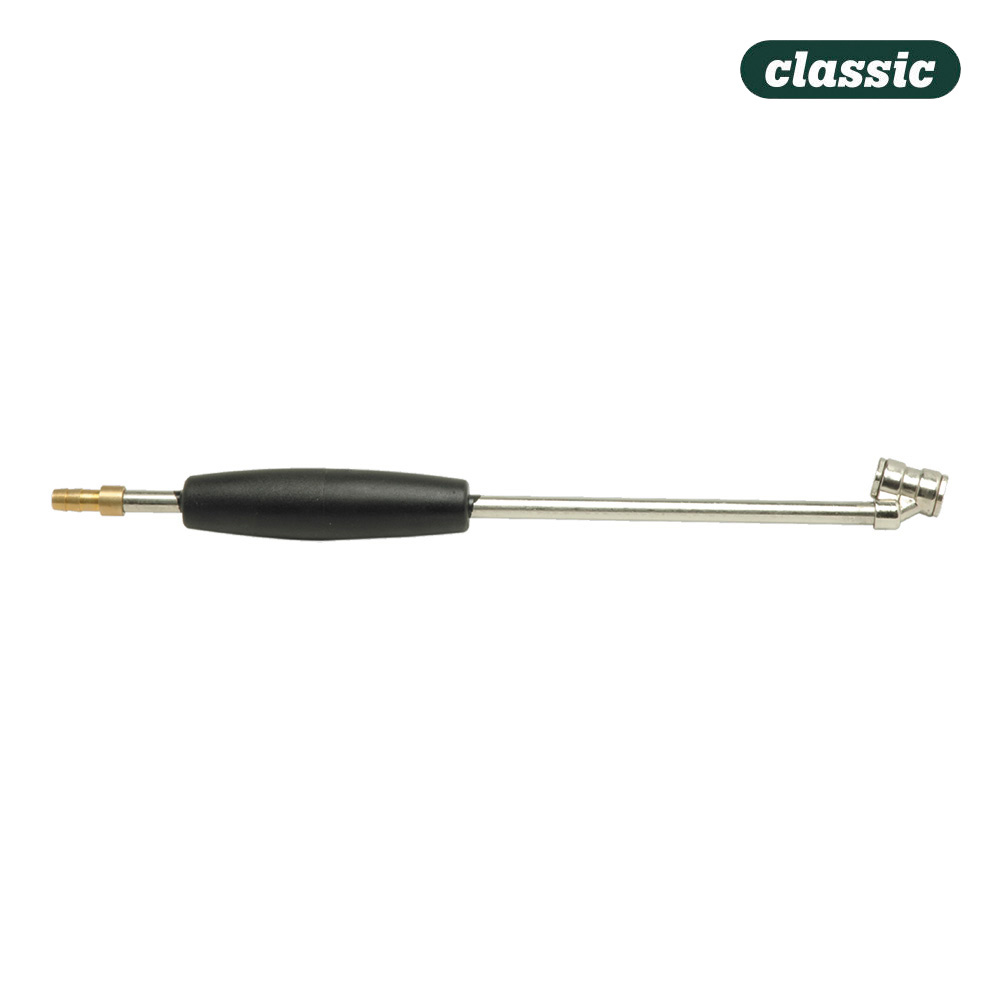 Boquilha de inflar neumaticos larga p/duais. mota