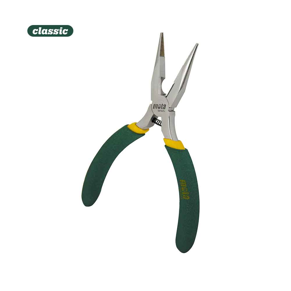 Mini alicate ponta semiredonda 130mm q703 mota