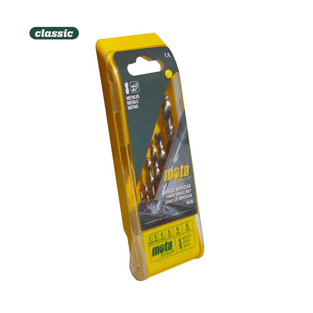 Conjunto de 6 bicos a.r para metal de 2mm a 8mm mj6 mota