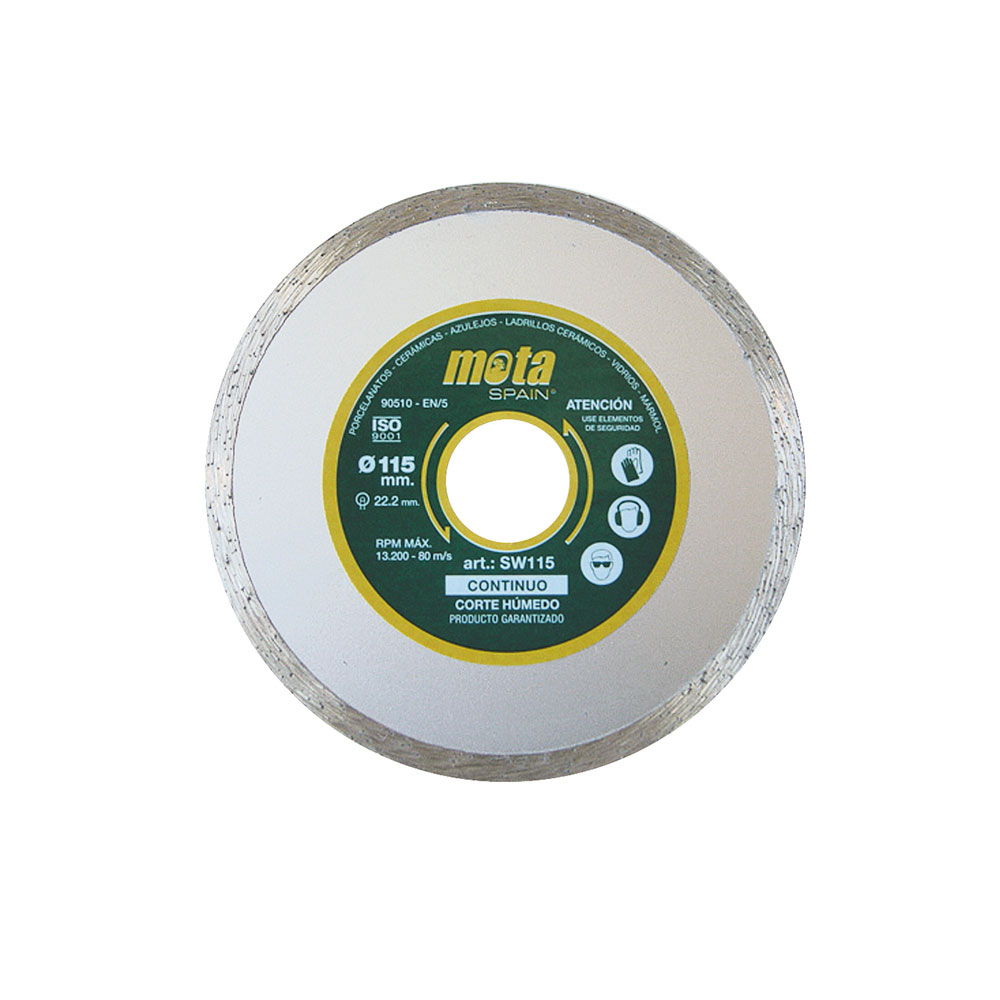 Disco diamante liso humido ø230mm clp18 sw230p mota