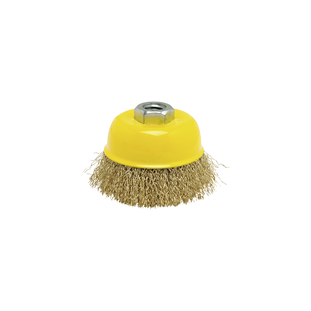 Escova copo arame ondulado 125mm fho125 mota