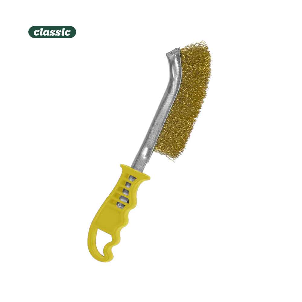 Escova universal de mao cabo de plastico bronze f116b mota