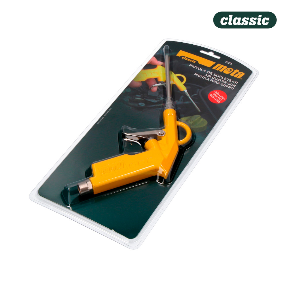 Pistola maçarico aluminio bico largo pisl. mota