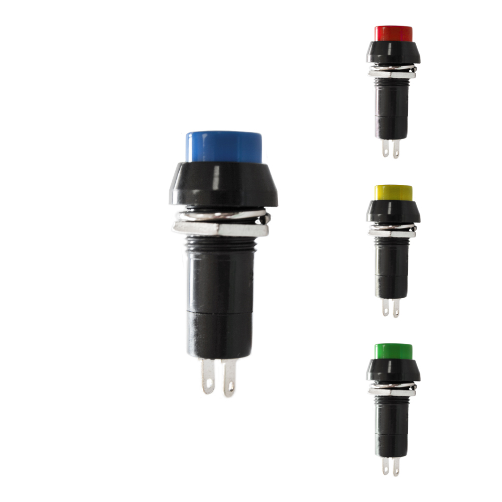 Interruptor unipolar base redonda 1a 250v cores sortidas