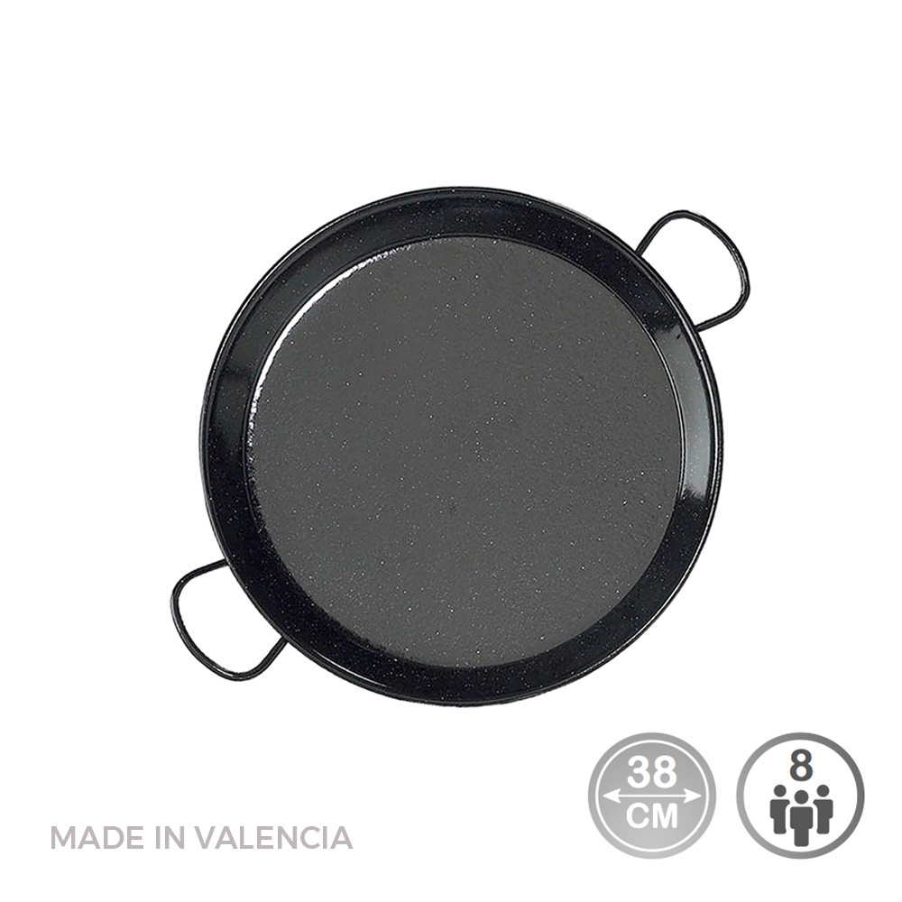 Figideira de esmaltada para indução e vitrocerâmica ø38cm (8 porções). vaello