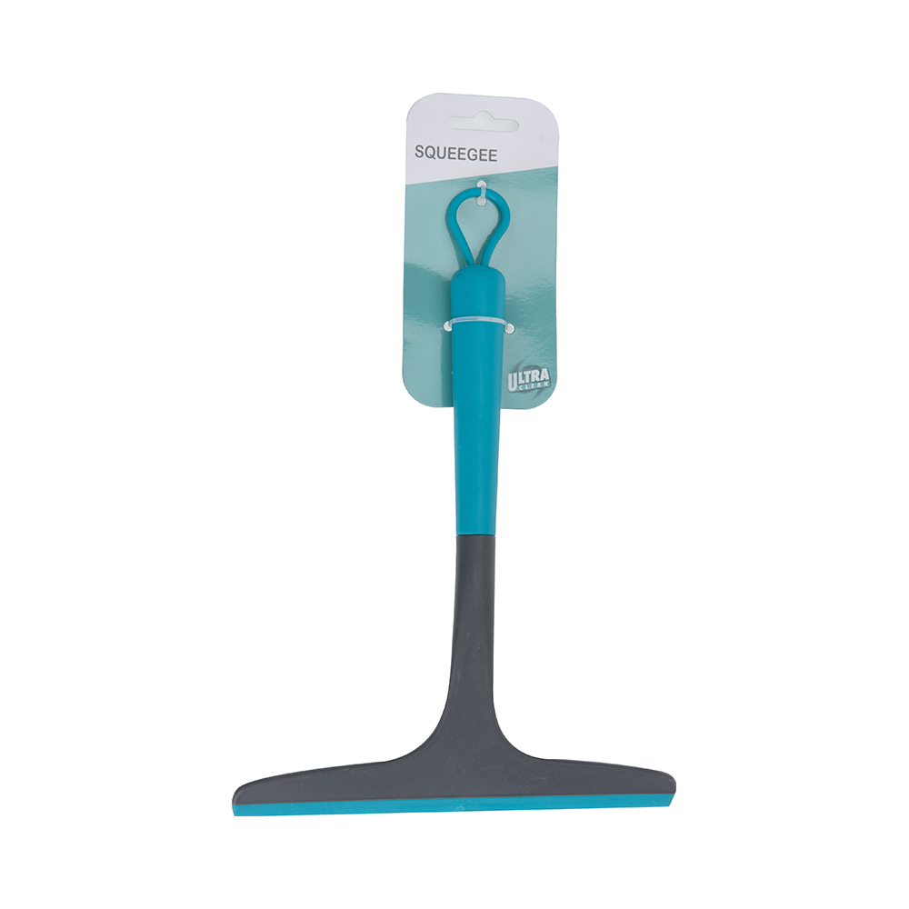 Limpador de cristais com punho antideslizante 20x28cm cinza e turquesa