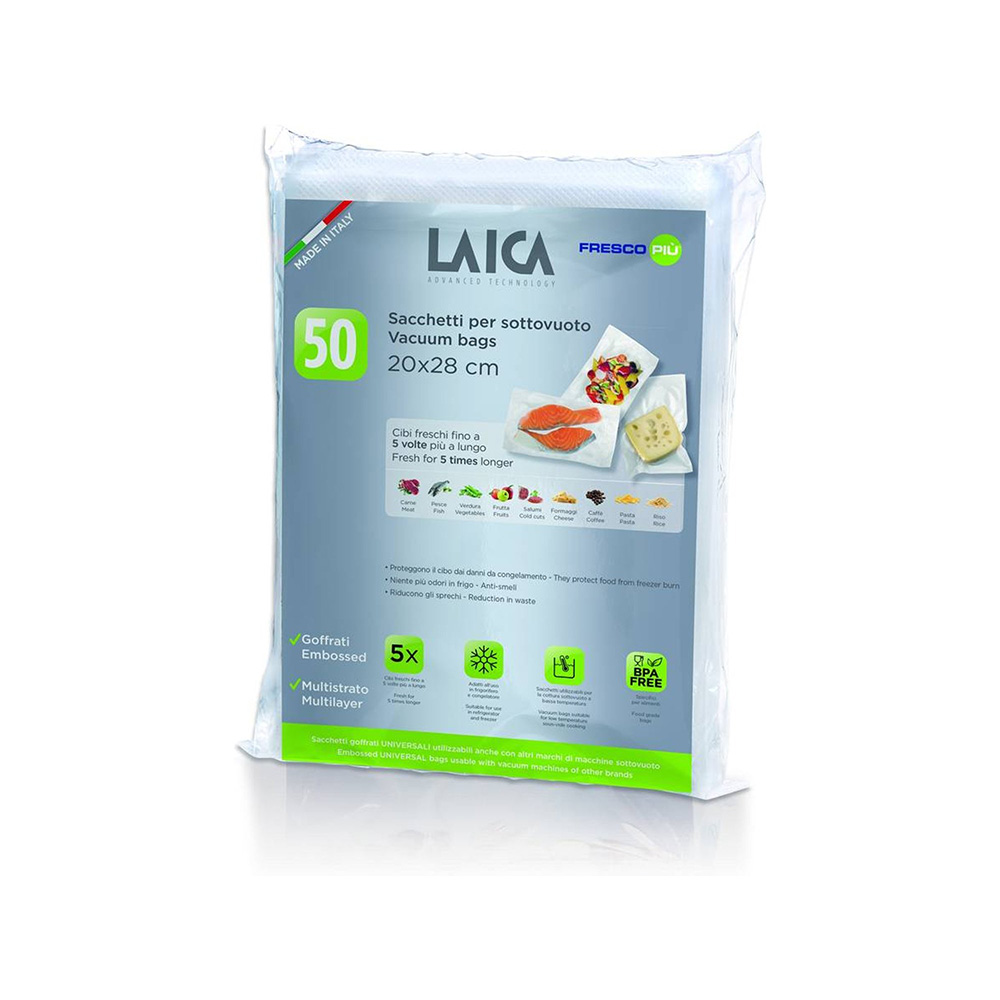 Pack de 50 sacos 20x28cm vt3504 laica