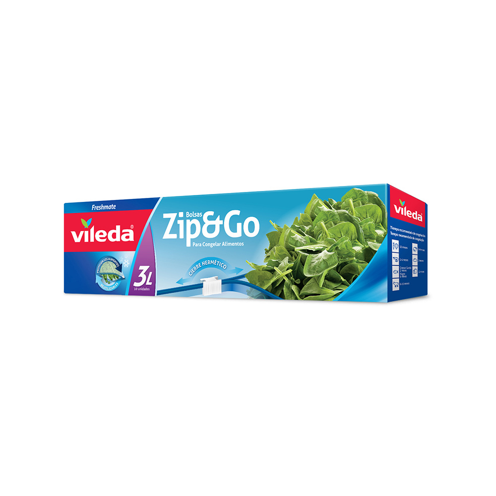 Ult. unidades saco freshmate zip & go 3l 167740 vileda