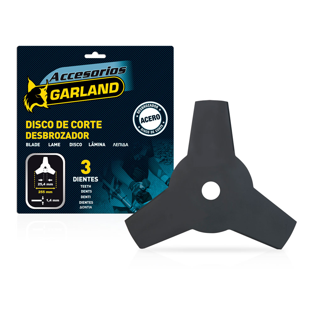 S.of. lâmina 3 d para cortador de escovas 255x25 4x1 4mm 7100255143 garland