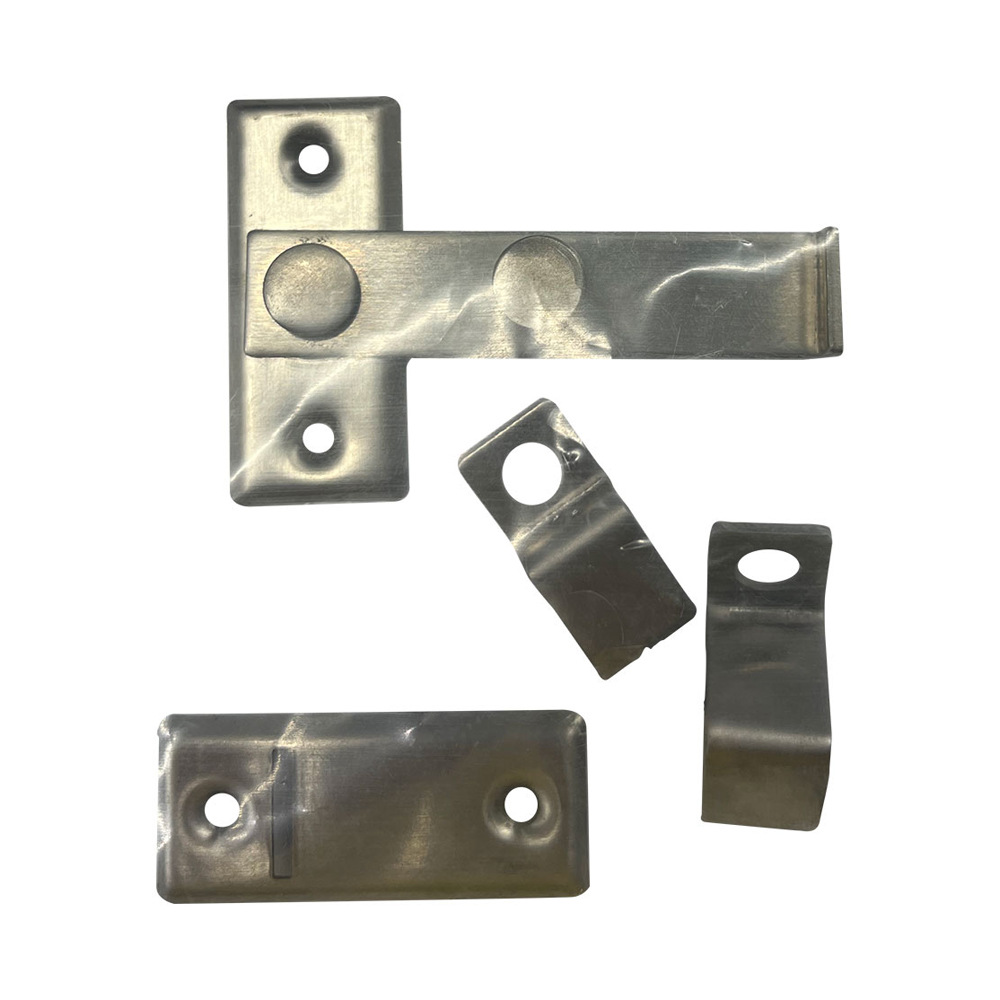 Tranqueta aldrava reversivel 8cm aço inox