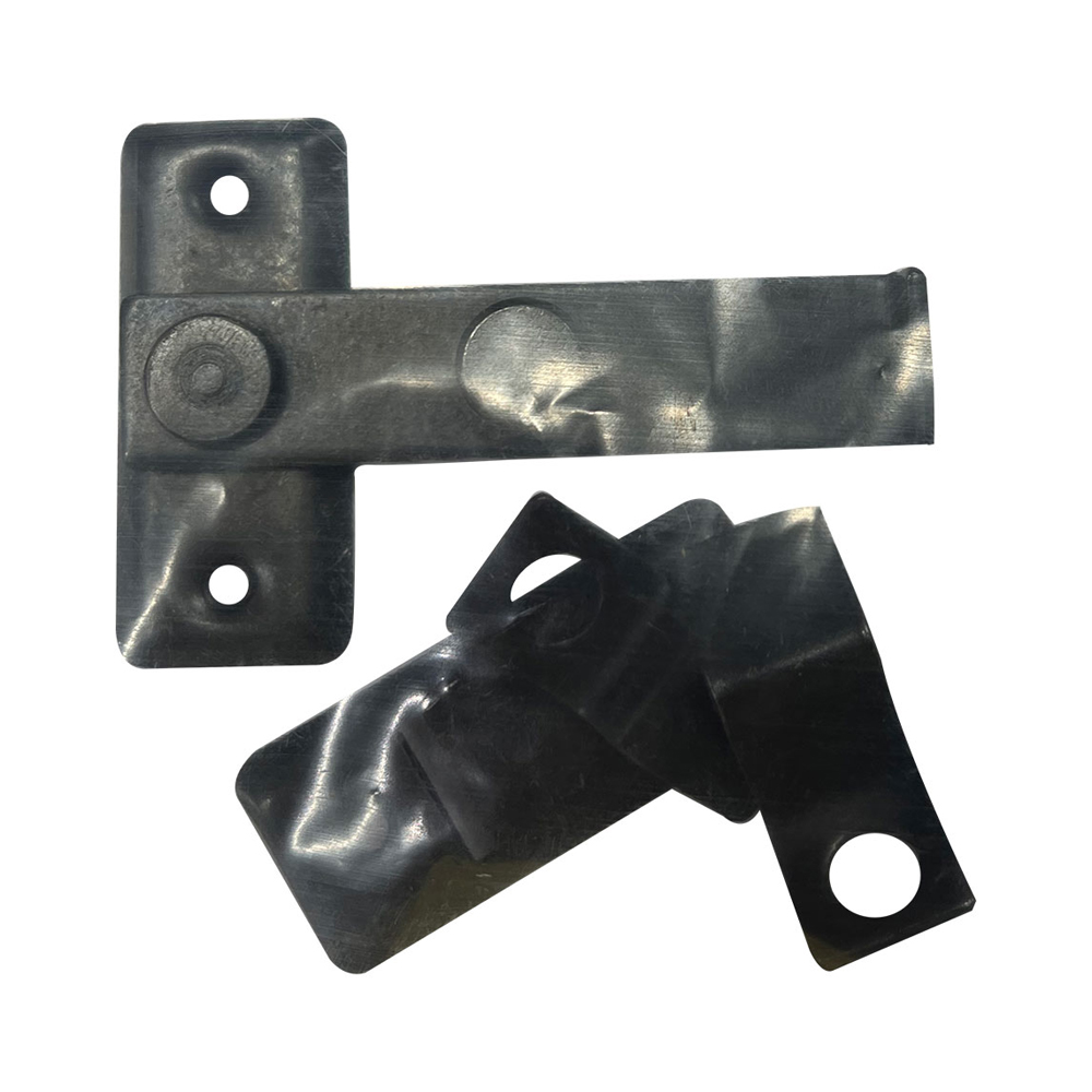 Tranqueta aldrava reversivel 8cm zincado preto