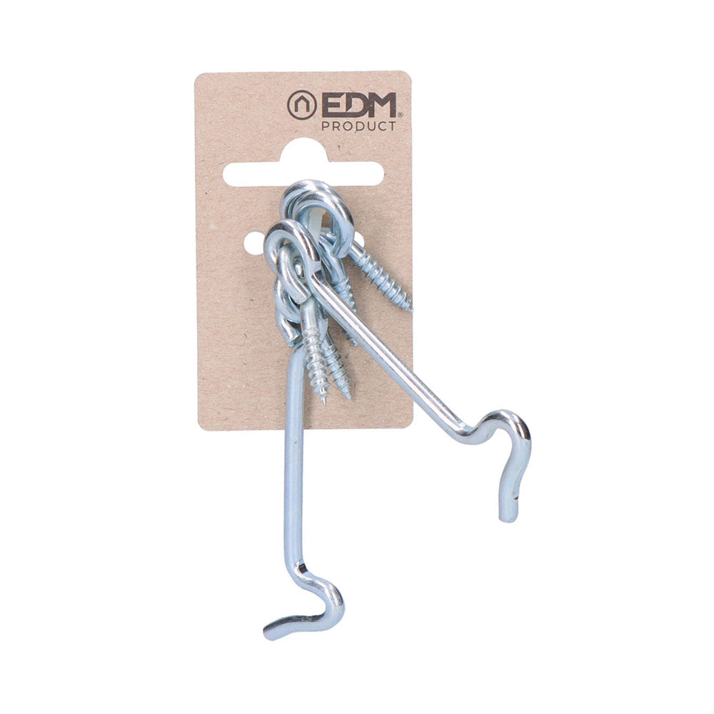 2 trava de cartão de zinco de manga dupla 75mm de suspensão edm