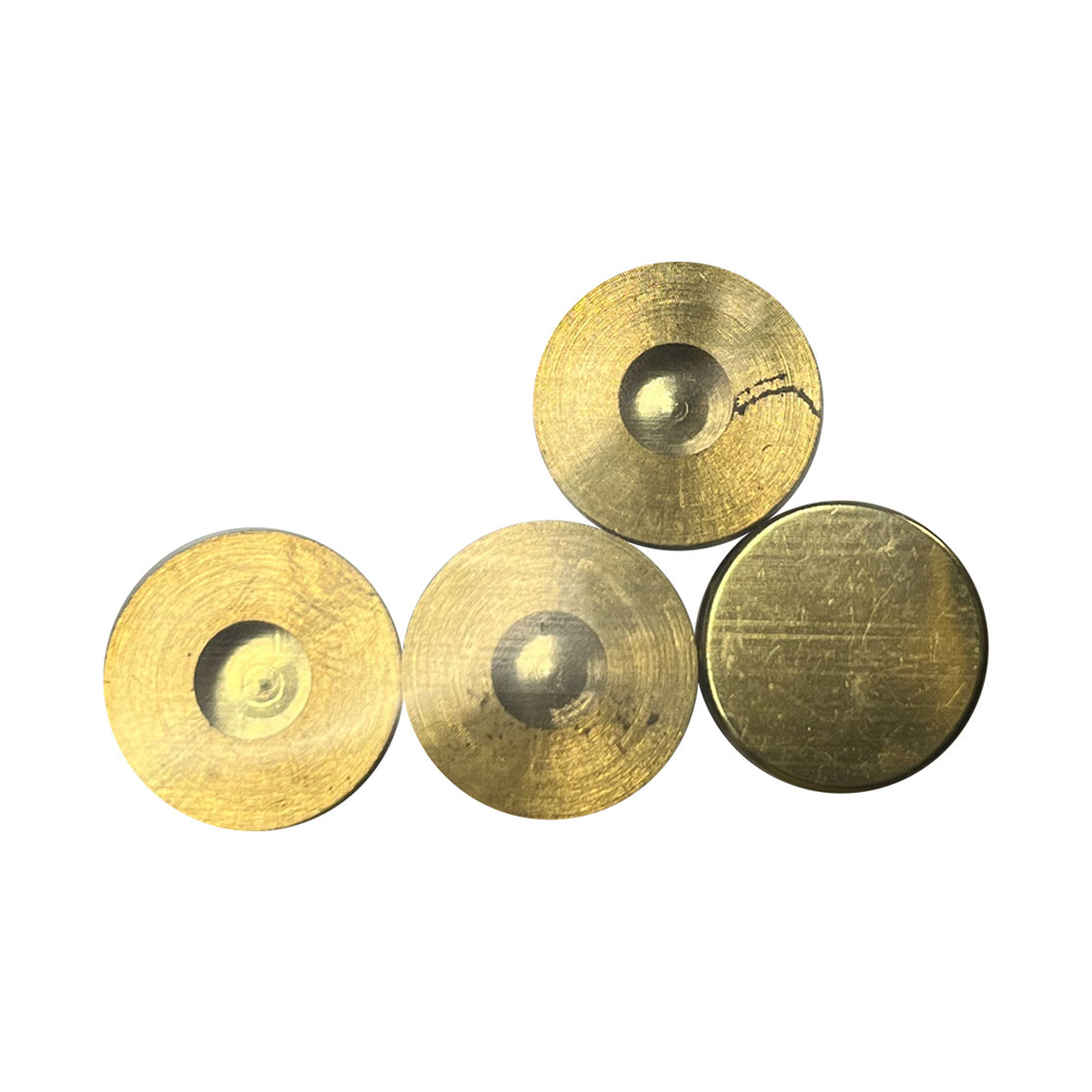 Pack 4un embelhecedor latão roscado uso 18 polido edm