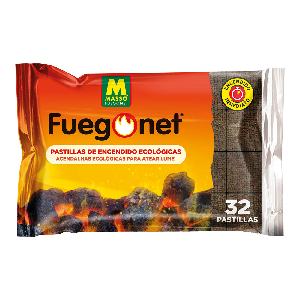 S.of. acendalhas ecologicas 24+8 pcs fuegonet 231094 massó