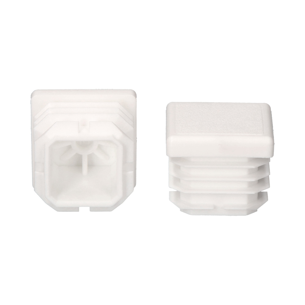 Topo sistema interior quadrada com aba 50x50mm branco