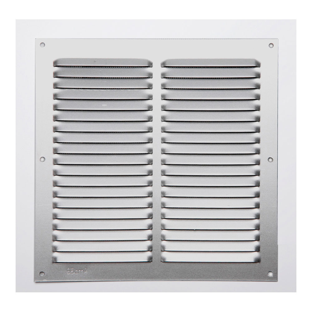 Grelhas sem laterais aluminio 0.6 natural 200x200mm