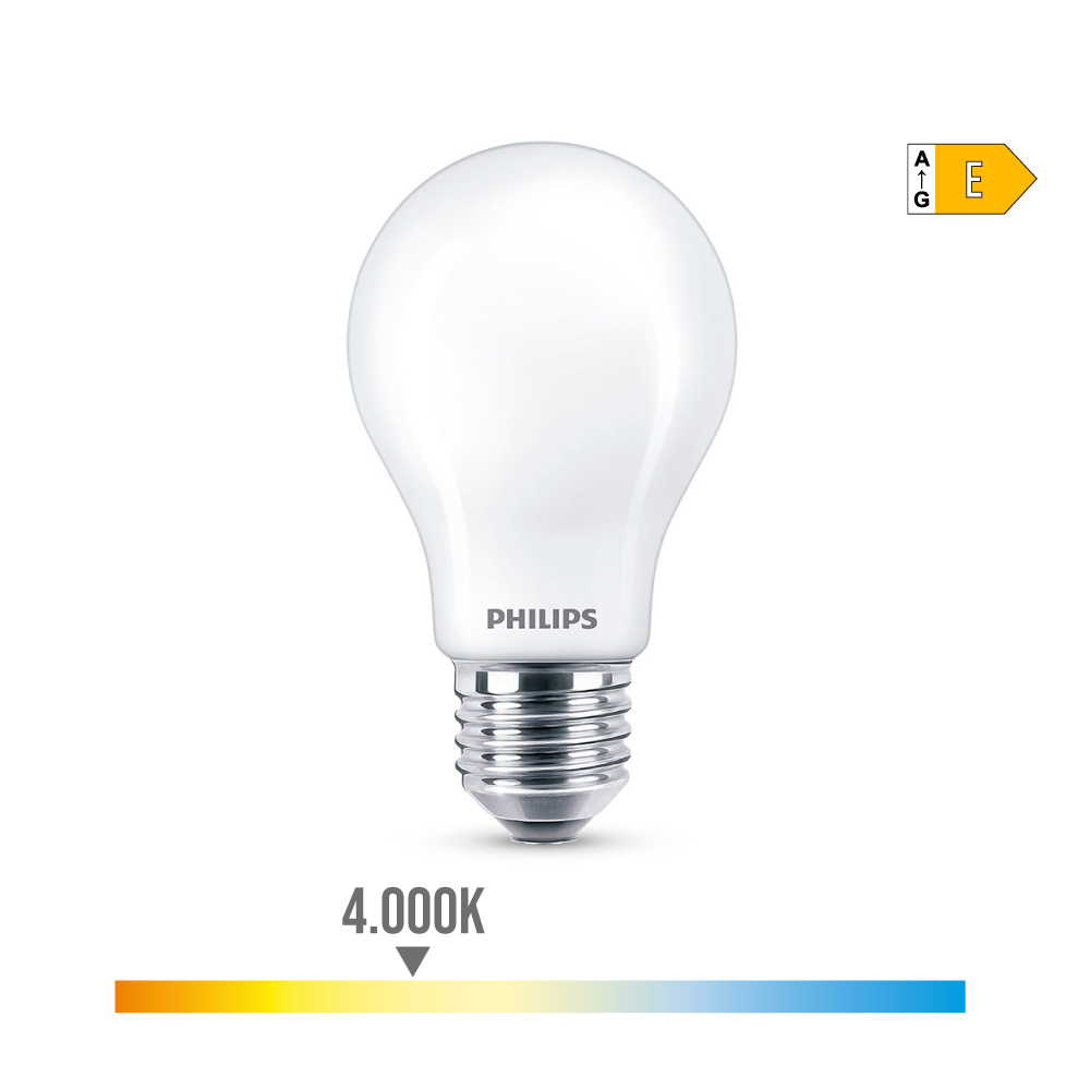Lâmpada led standard e27 8 5w 1.055lm 4000k luz dia ø6x10 4cm. philips