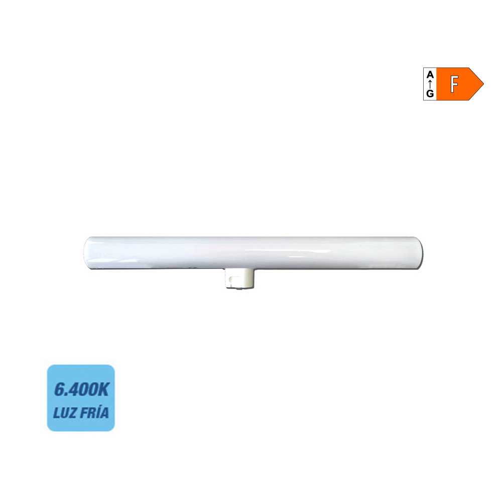Linestra led 1 tomada s14d 7w 500lm 6400k luz fria ø3x30cm edm