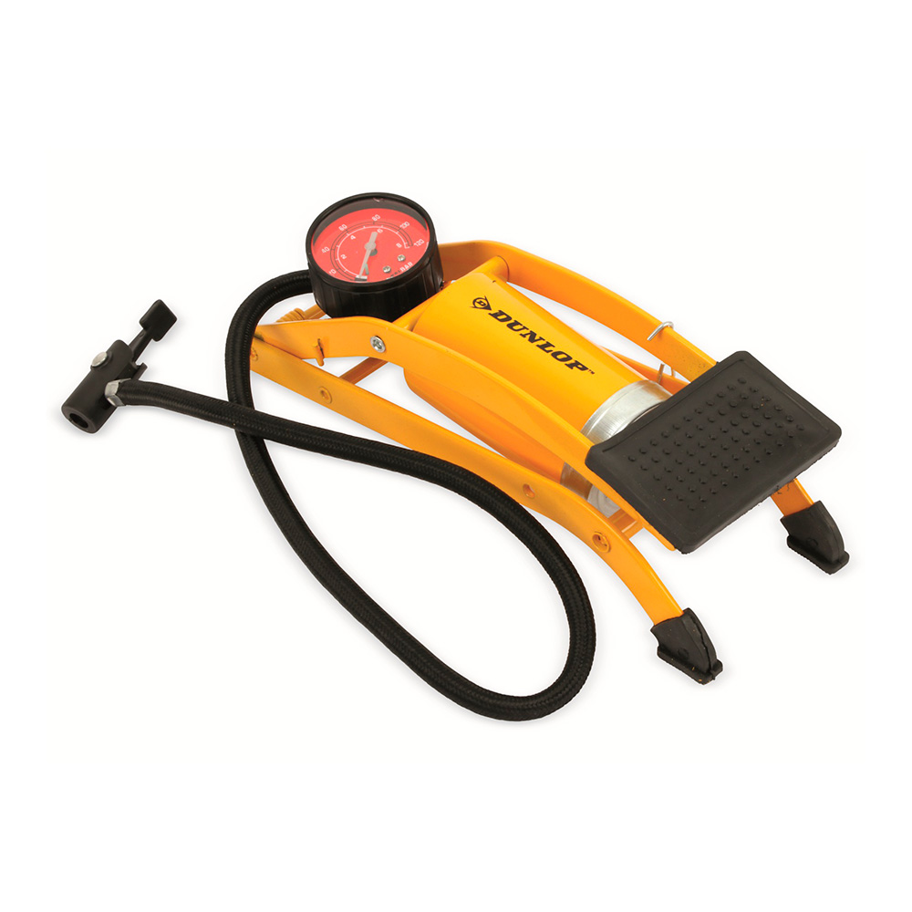 Bomba de ar de pe para pneus de bicicleta e carros