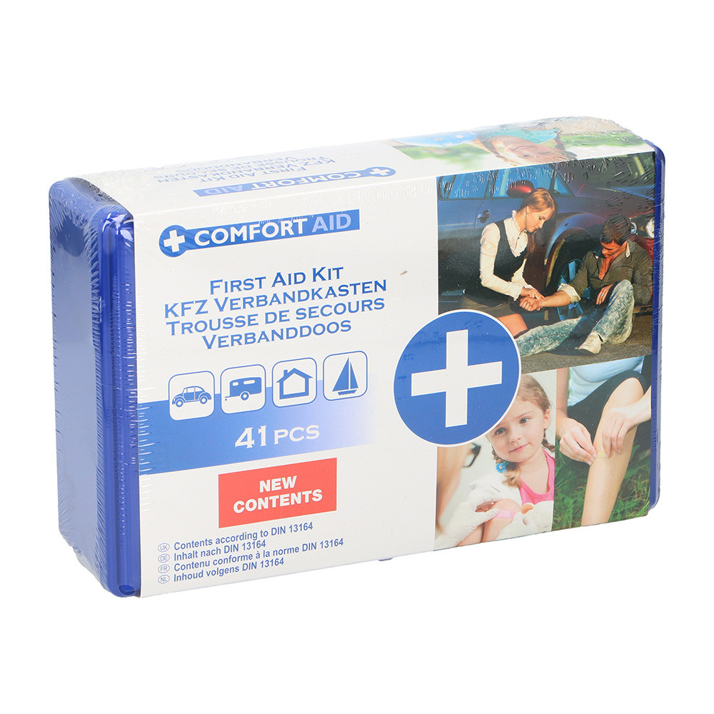 Kit de primeiros socorros com 41 peças