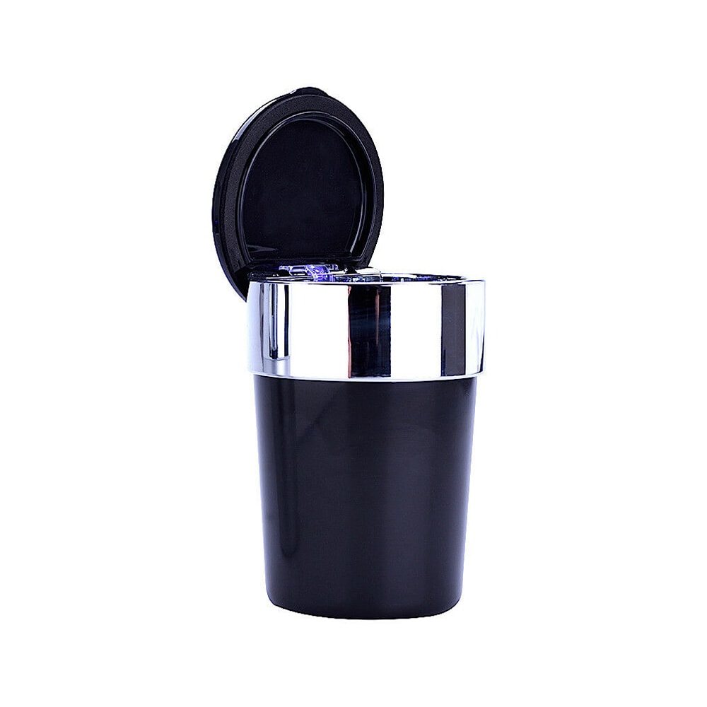 Cinzeiro para carro com tampa e luz